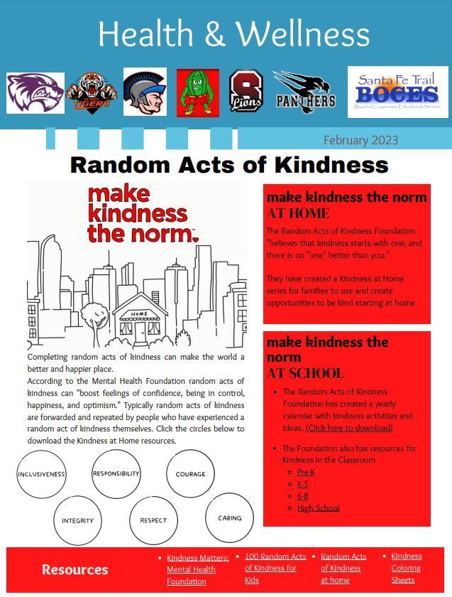 Santa Fe Trail BOCES February 2023 Health & Wellness Newsletter