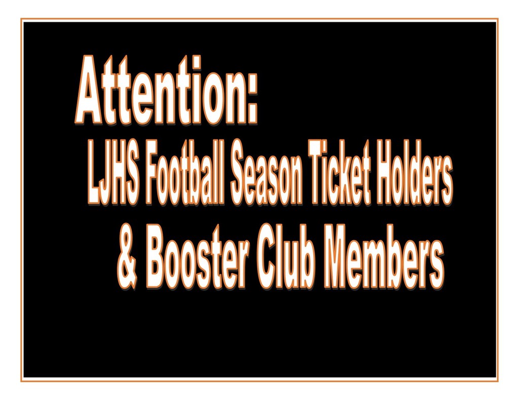 Attn:  Season Football Ticket Holders